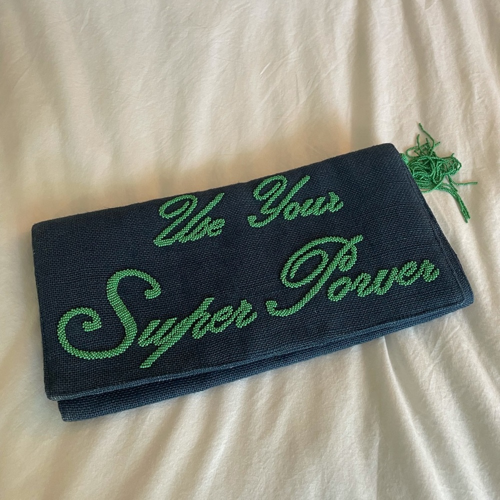 Moyna beaded bag large clutch